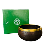 Cuenco Oscuro Tibetano 12 cm - OM Green
