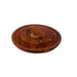 Porta Incienso Redondo de Madera: Luna