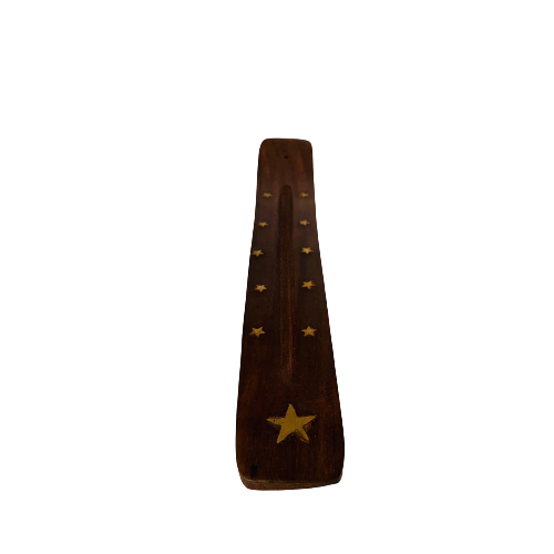 Tabla Porta Incienso Madera: Estrella