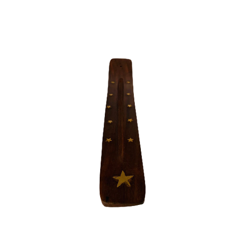 Tabla Porta Incienso Madera: Estrella