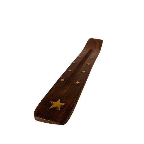 Tabla Porta Incienso Madera: Estrella