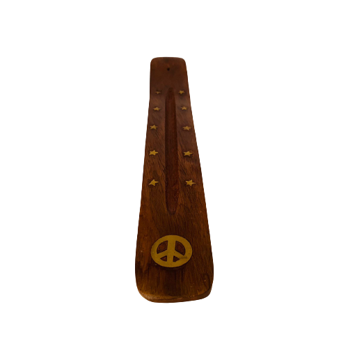 Tabla Porta Incienso Madera: Peace