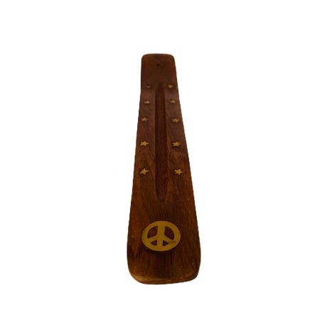Tabla Porta Incienso Madera: Peace
