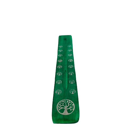 Tabla Porta Incienso Madera: Tree Of Life Verde
