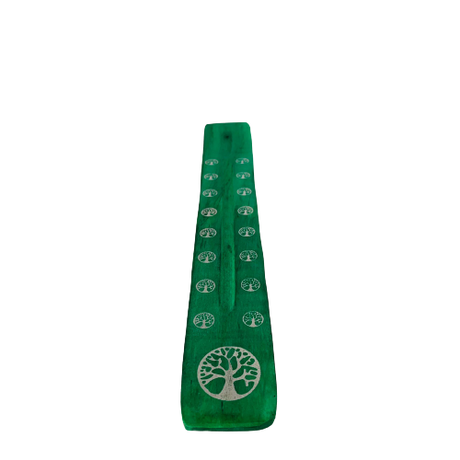 Tabla Porta Incienso Madera: Tree Of Life Verde