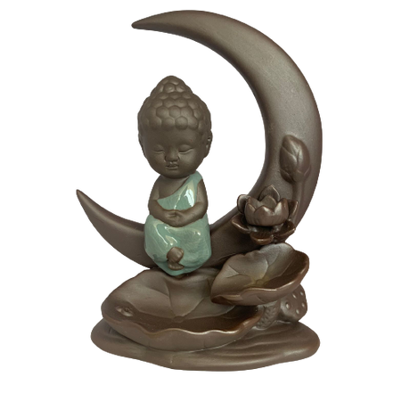Porta Incienso Cascada Budda Moon + 10 inciensos