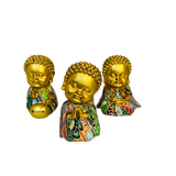 Set Adorno Little Budda Meditando