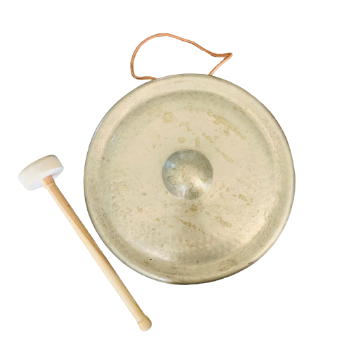 Gong Dorado Liso 39 cm