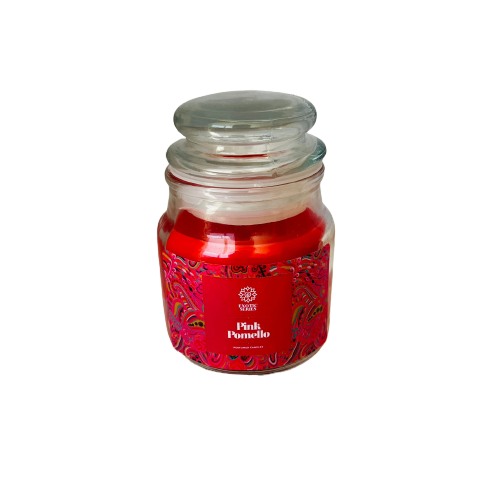 Vela Aromatica Tapa Vidrio - Pink Pomelo