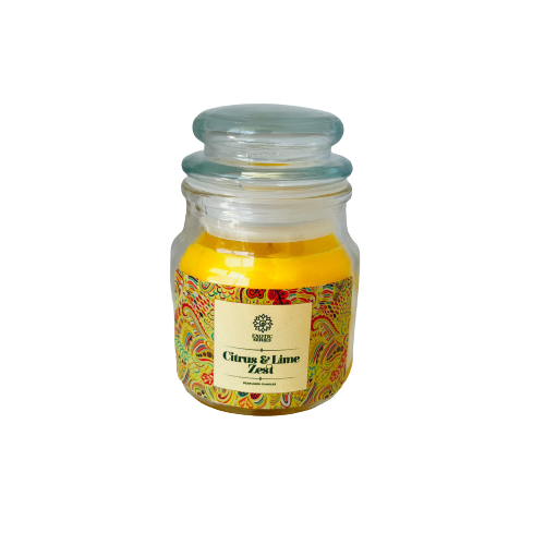 Vela Aromatica Tapa Vidrio - Citrus & Lime Zest