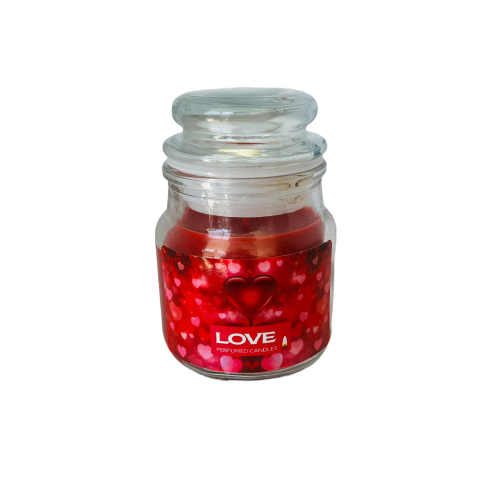 Vela Aromatica Tapa Vidrio - Amor