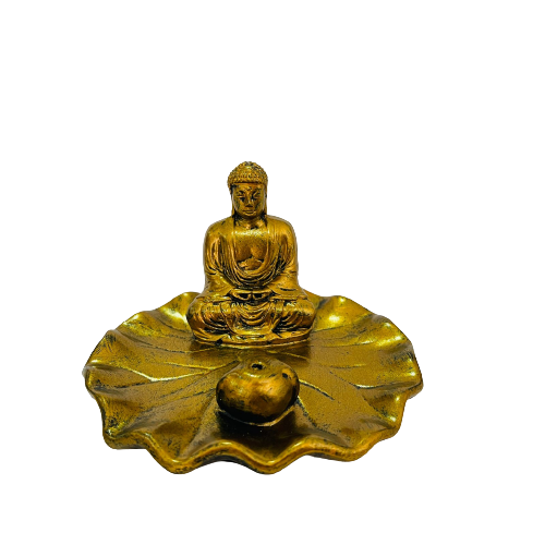 Porta incienso Buda Meditación en hoja