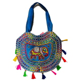 Cartera Elefante bordada Azul