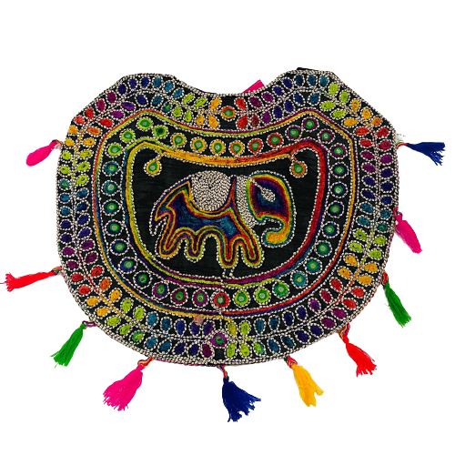 Cartera Elefante bordada Negra