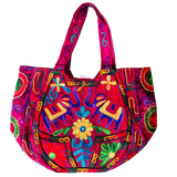 Bolso Playero Doble Elefante - Burdeo
