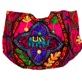 Bolso Playero Flor Elefante - Burdeo