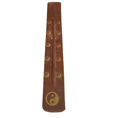 Tabla Porta Incienso Madera: Ying Yang