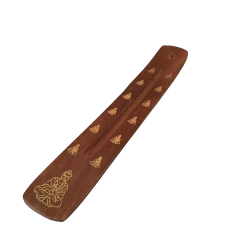 Tabla Porta Incienso Madera: Buda