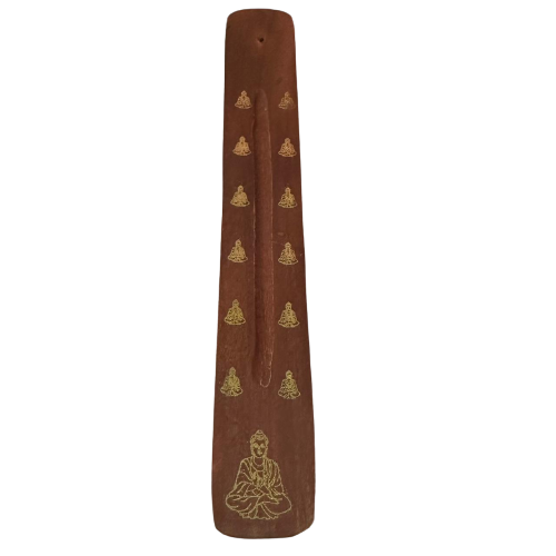Tabla Porta Incienso Madera: Buda