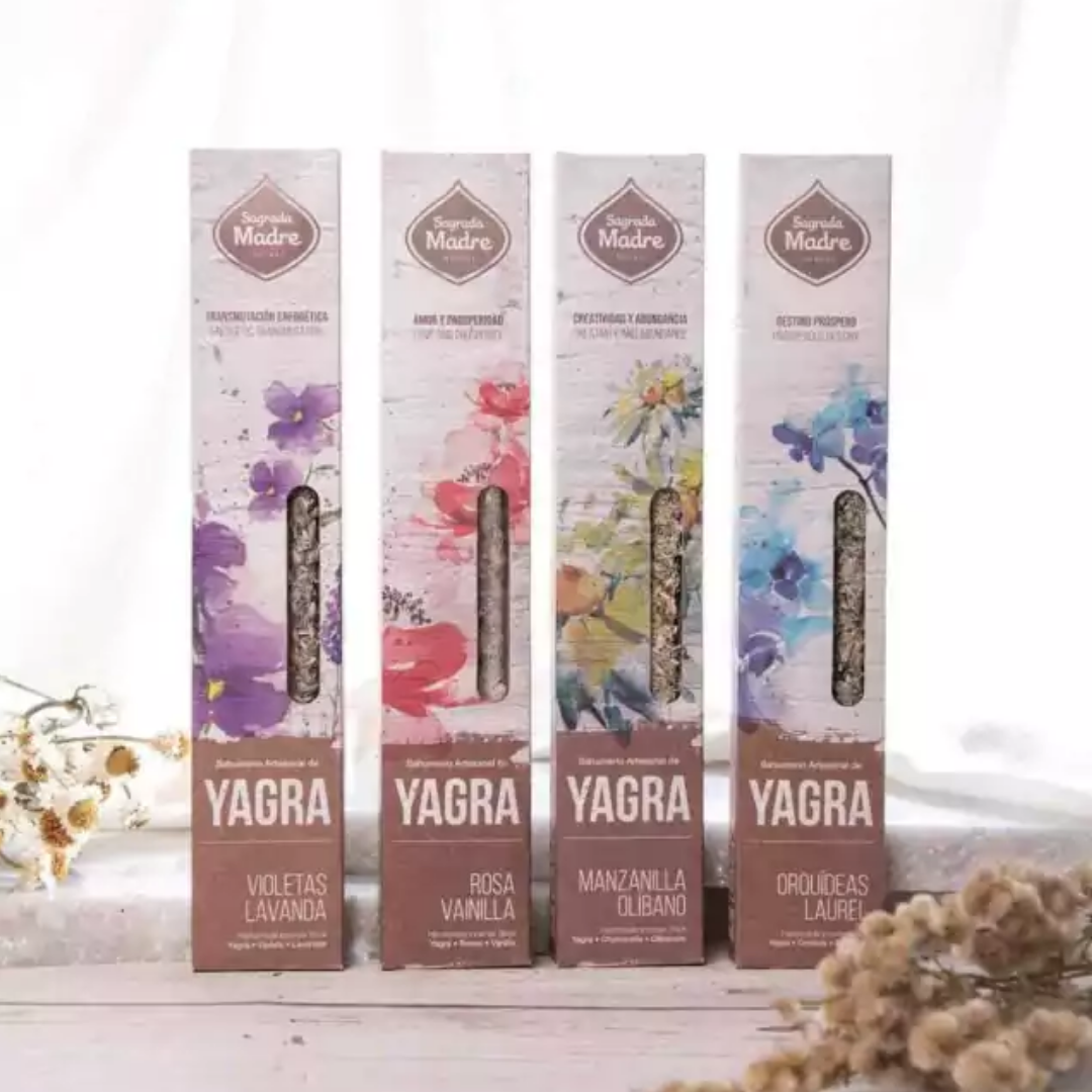 Varilla Sahumerio de Yagra Violetas Lavanda - Sagrada Madre