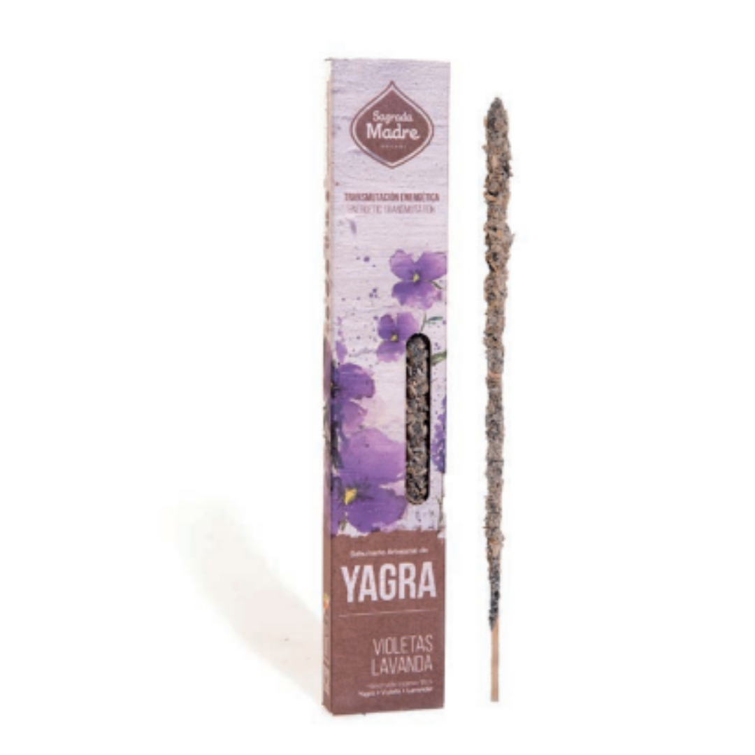 Varilla Sahumerio de Yagra Violetas Lavanda - Sagrada Madre