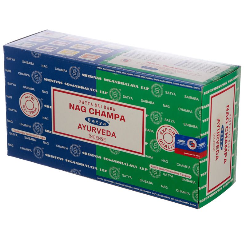 Goloka incienso de 12 cajas de 16 gramos de la marca Nag Champa Agarbathi.