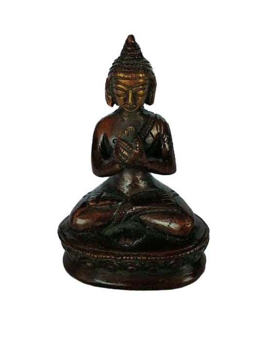 Figura de Bronce Buddha Siddharta Meditando Pequeña