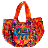 Bolso Playero Elefante Azul - Salmon