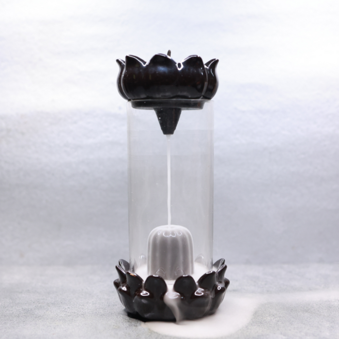 Porta Incienso Cascada Glass Shivling + 10 inciensos especiales
