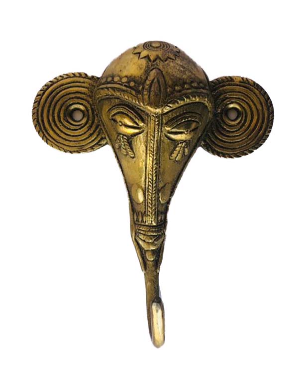 Porta Llave Bronce Elephant Face