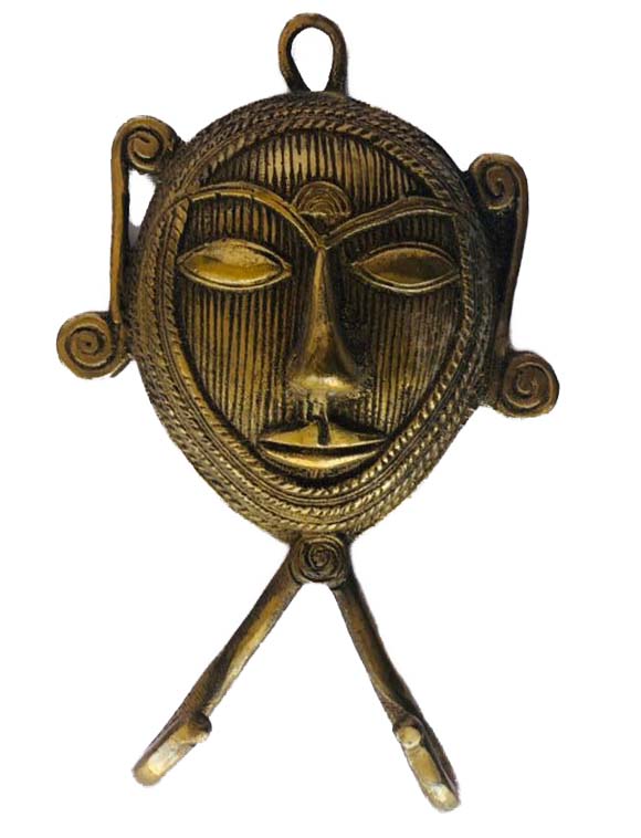 Porta Llave Bronce Mask Doble