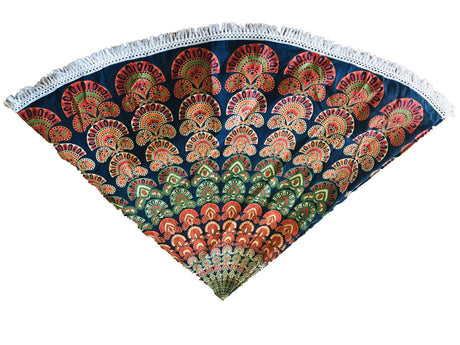 Pareo - Cubre cama mandala redondo Green Drop