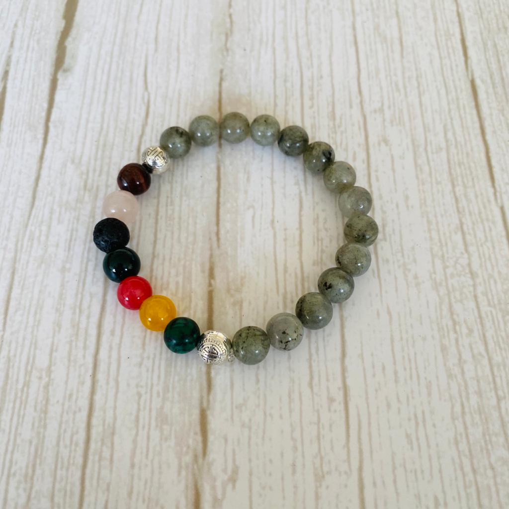 Pulsera Labradorita 7 Chakras