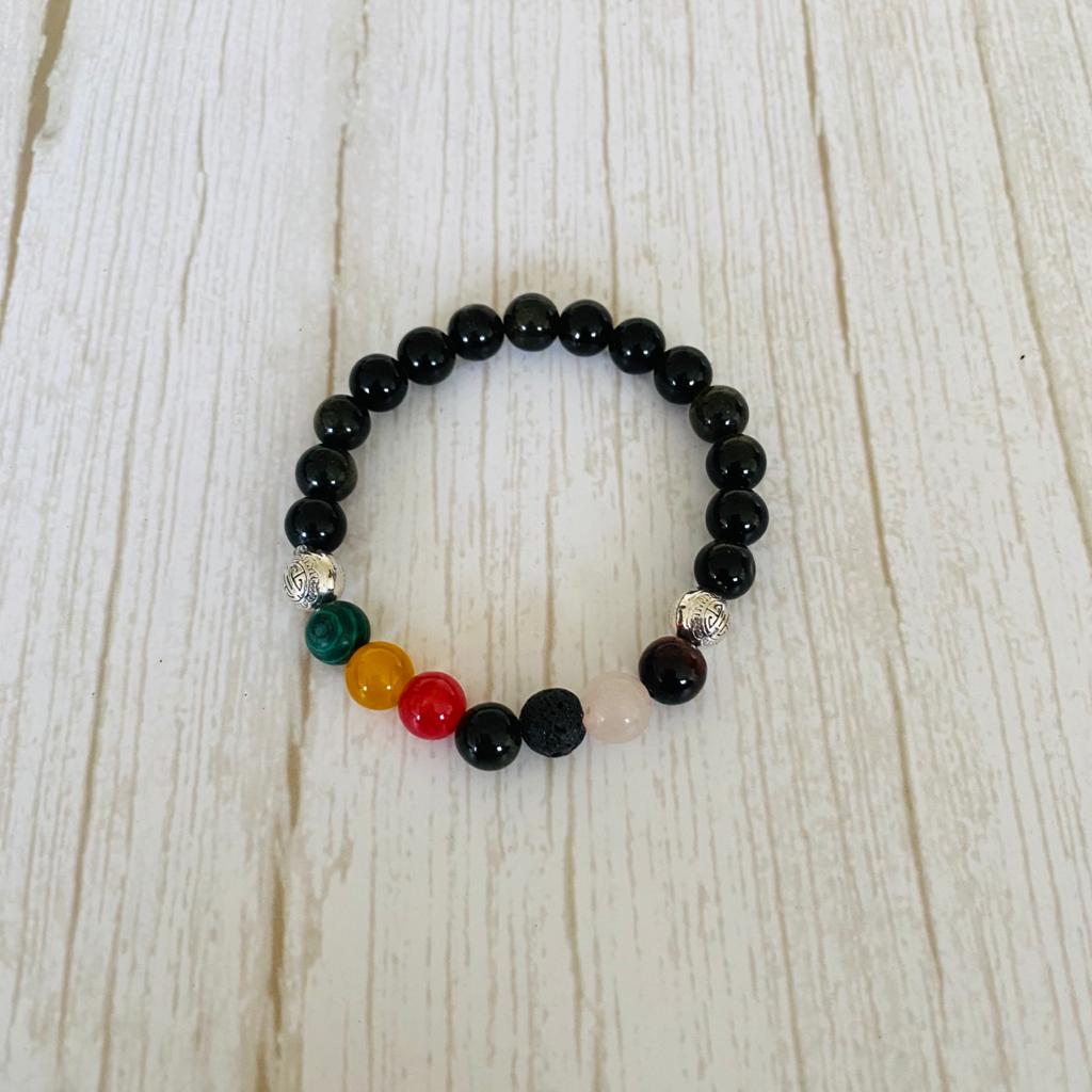 Pulsera Obsidiana 7 Chakras