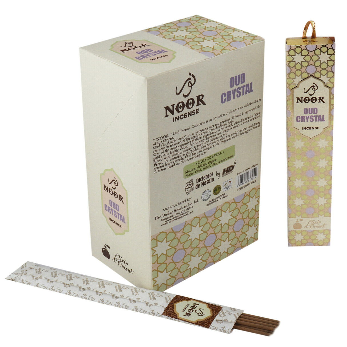 Incienso Natural Oud Crystal - Noor Incense