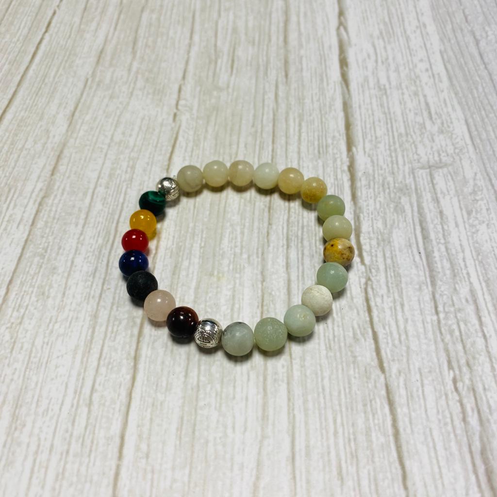 Pulsera de los 7 Chakras: Amazonita