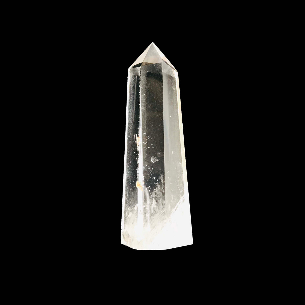 Punta de Cuarzo de Cristal - 5 cm hexagonal
